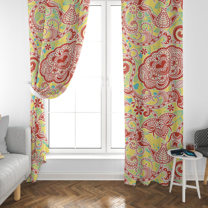 Paire de rideaux obscurcissant en polyester Dereham, L 40 po x H 61 po