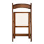 Chaise pliante confortable en bois massif, sans installation, pour de nombreuses zones Chaises rembourrées 4 pièces Tablette en noyer + coussin beige