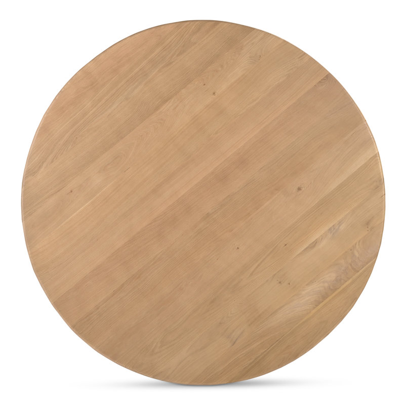 Treccia Round Solid Oak Dining Table