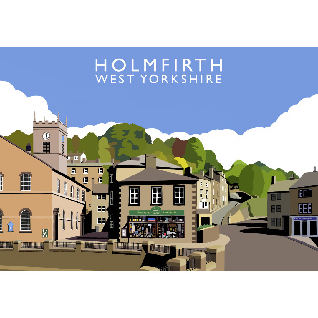 Holmfirth by Richard O'Neil - Graphic Art Print on Paper
