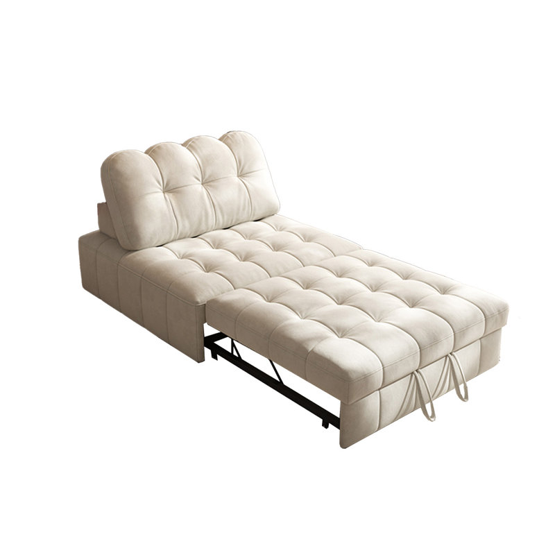 Canapé blanc modulaire en chenille