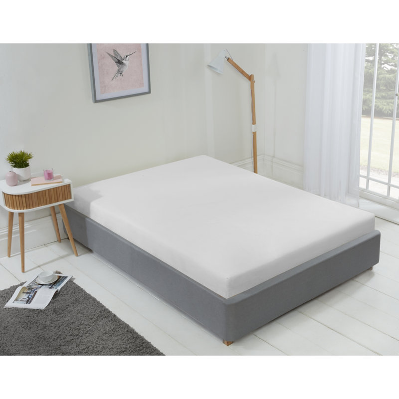 Kirke Flannel Fitted Sheet, Single (3'), White