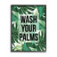 «Wash Your Palms Bathroom», feuilles de plantes vertes