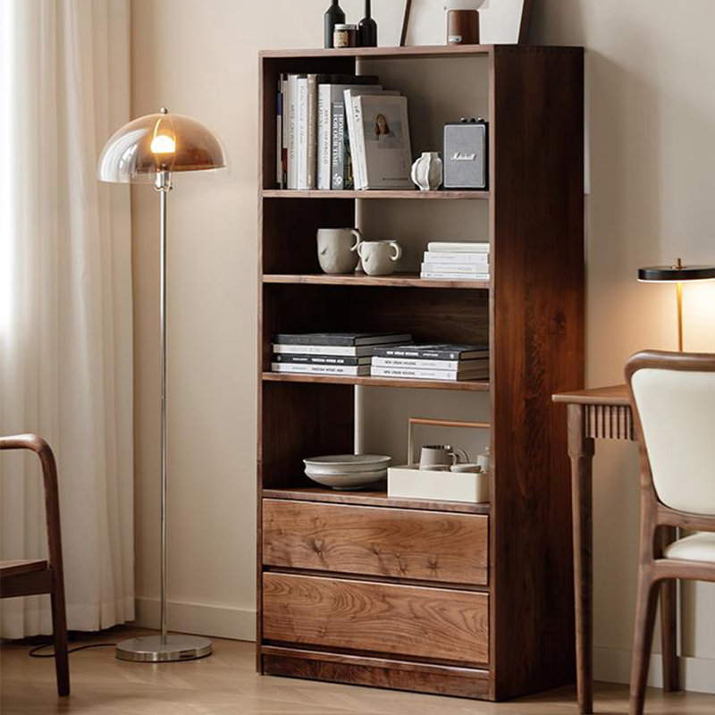 Modern Simple Solid Wood Large Capacity Bookcase