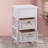 One Drawer Nightstand Bedside Table with Two Removable Baskets