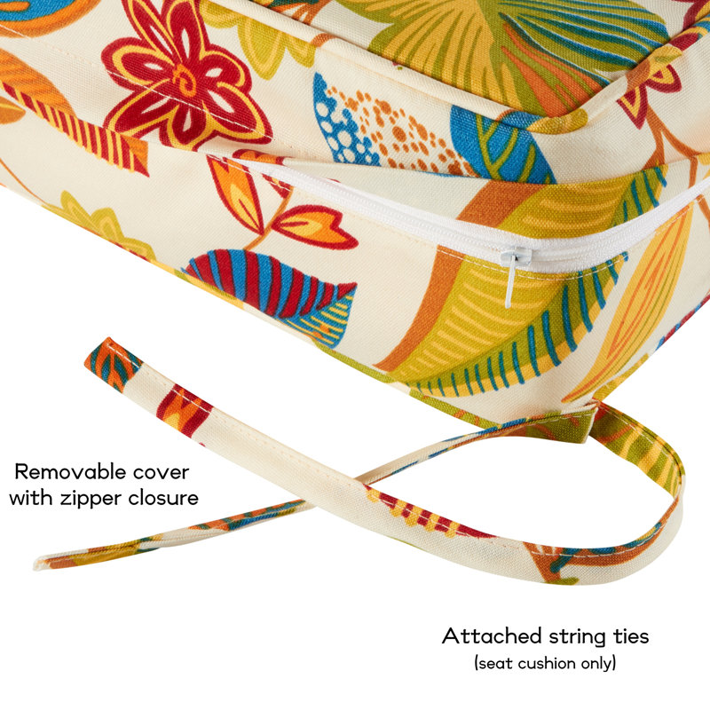 Outdoor 2-Piece Deep Seat Cushion Set, Esprit Floral