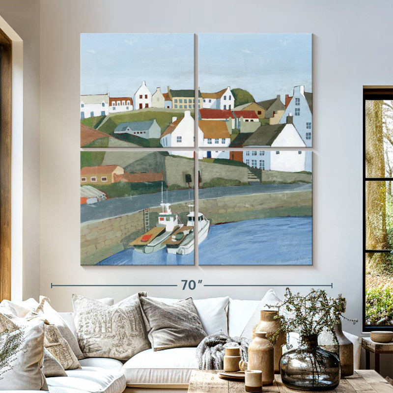 Gillard Old Coast Town I, H 57 po x l 57 po