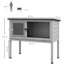 Wooden Guinea Pig Hutch Small Animal Cage with Tray & Roof Grey