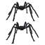 Décoration d'araignée d'Halloween, araignées géantes effrayantes 2PCS, décorations de fête d'Halloween, grands accessoires de maison hantée, décorations de jardin pour l'intérieur et l'extérieur - noir-1682998192