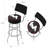 Swivel Upholstered Counter Stool with Steel Frame