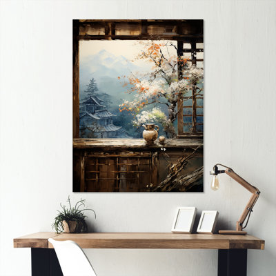 «Blue Window To Kyoto I», art mural en métal au Japon
