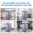 Portable Grey Mini Plus Style Steam Sauna Tent–Personal Home Spa, With Steam Generator, Remote Control, Foldable Chair, PVC Pipes. Easy To Install,Fast Heating, With FCC & UL Certification