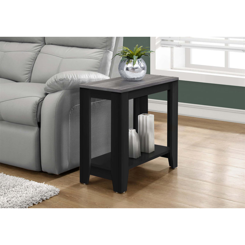 Versatile Transitional Accent Table for Side, End, Nightstand, Lamp Use in Living Room, Bedroom and More, Black