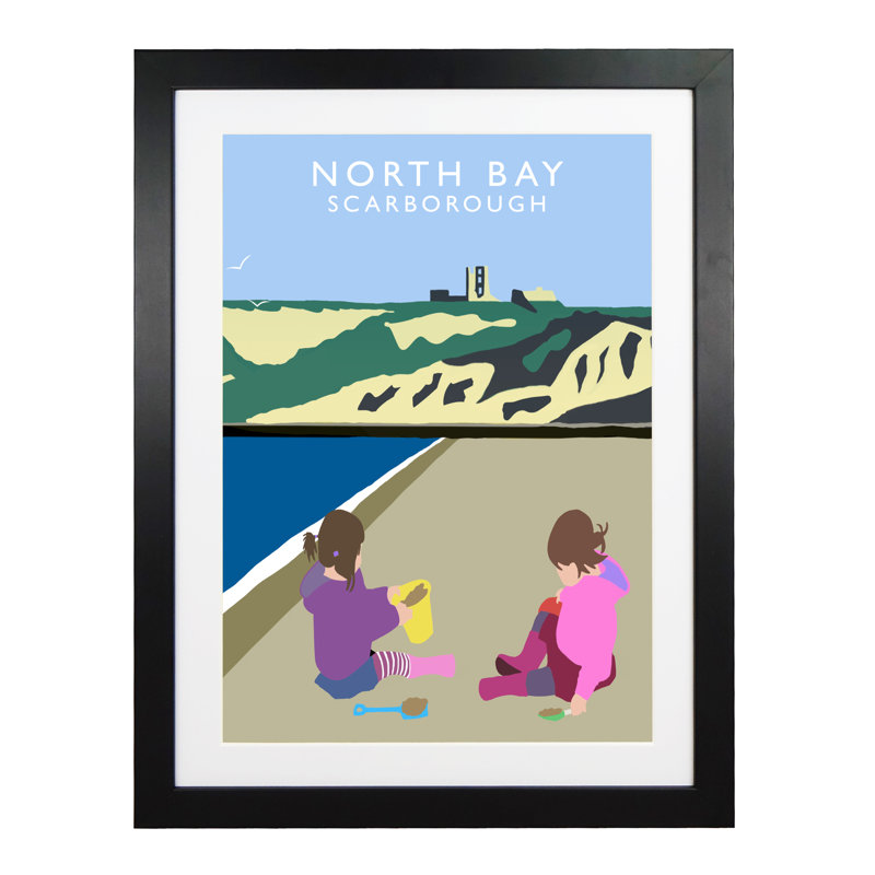 North Bay 3' by Richard O'Neil - Print, Black Wood Frame, 43.5 cm H x 33.5 cm W x 2.2 cm D