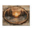 Sunrise Pine Tree on Wooden Tree Slide II - Art mural bois de forêt - sur bois de pin naturel-450621954
