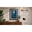 Delicate Bloom in Blue Botanical - Framed Print-2109603542-2109603539