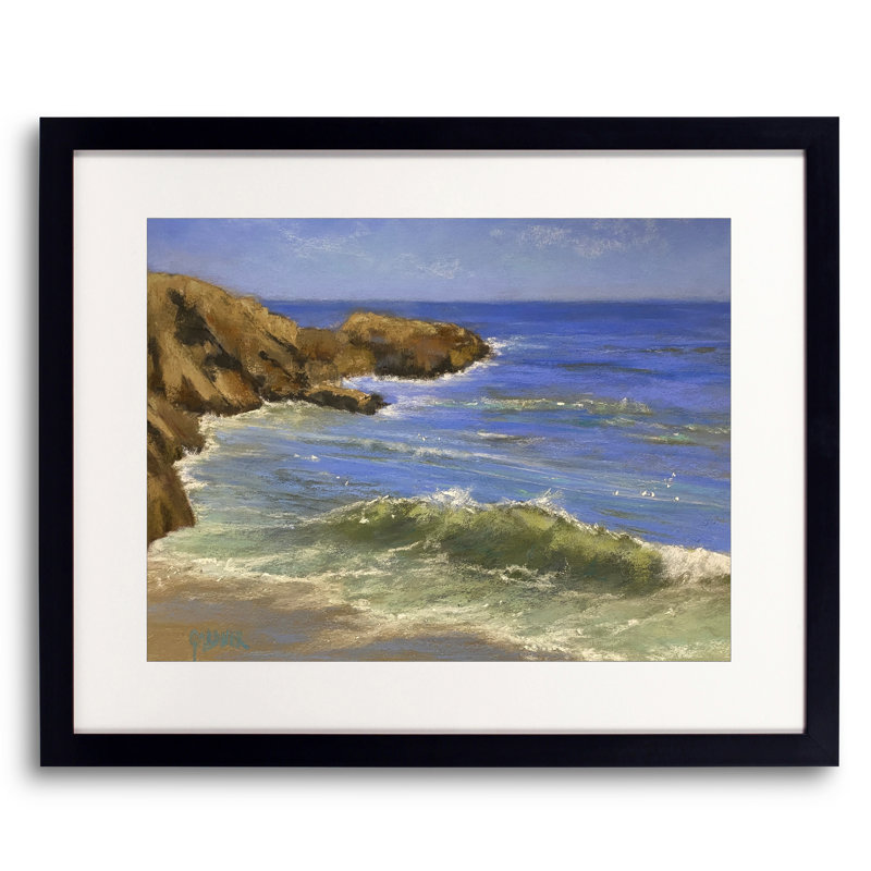 Métamorphose par Dina Gardner - Peinture, H 25,25 po x l 31,25 po x P 0,875 po, Papier avec cadre noir