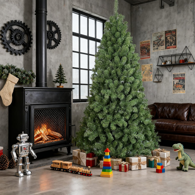 Christmas Tree, Green, High Realism & Easy Decoration, Versatile for Home Christmas Scenarios, 8', Green