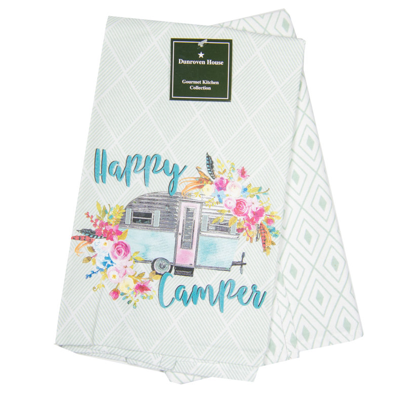 Ensemble de deux serviettes Happy Camper