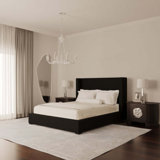Roxborough Upholstered Wingback Bed