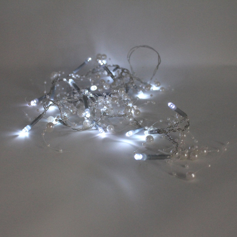 Coweta Indoor / Outdoor 20 - Bulb 4 in. Battery Powered LED Wide Angle LED String Light