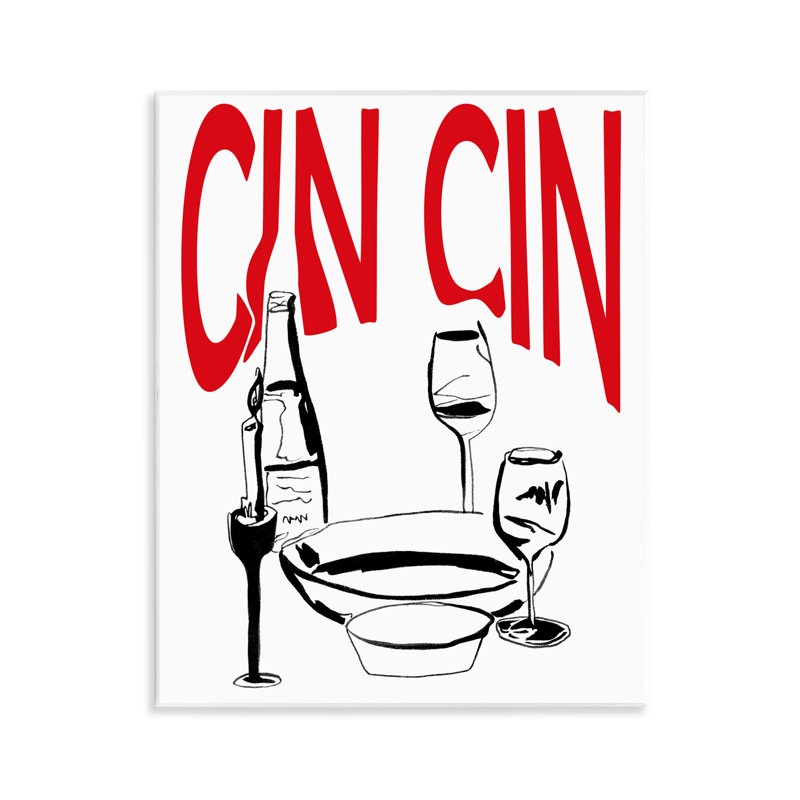  «Cin Cin Wine Glasses» par Melissa Wang