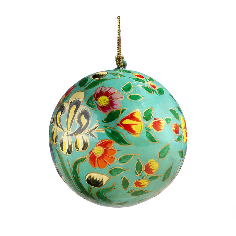 7.62cm Handmade Paper Plants & Flowers Bauble