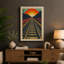 Rails to the Horizon Art Deco - Wrapped Canvas-198262547-198262550