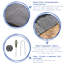 Harbour Housewares 110gsm Weed Control Membrane Set with Pegs & Plates (1 Roll)-99078705