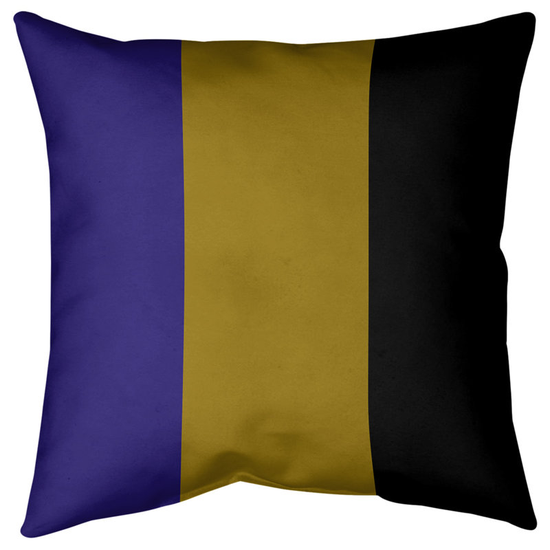 Housse de coussin décoratif baltimore football, Principal, 20 po x 20 po, Polyester sergé