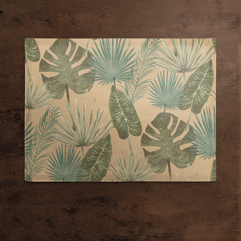 Napperon Tropical Palm, Brun clair