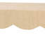 Table basse Bali & Pari Mason Natural Grasscloth - Table d'appoint rectangulaire avec tablier festonné, centre de table moderne de style bord de mer