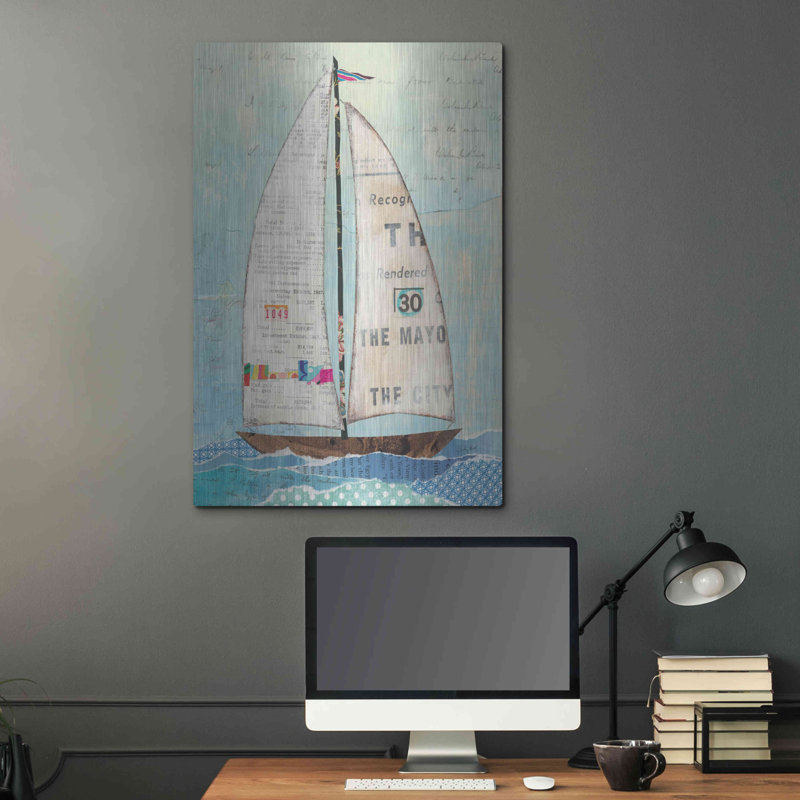 «At The Regatta III» par Courtney Prahl, H 36 po x l 24 po