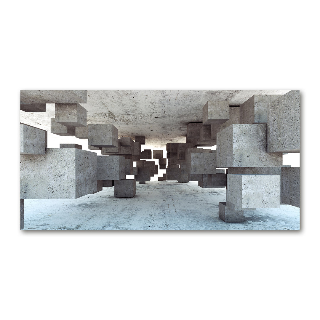 Cubes in Concrete - Kunstdrucke auf Leinwand