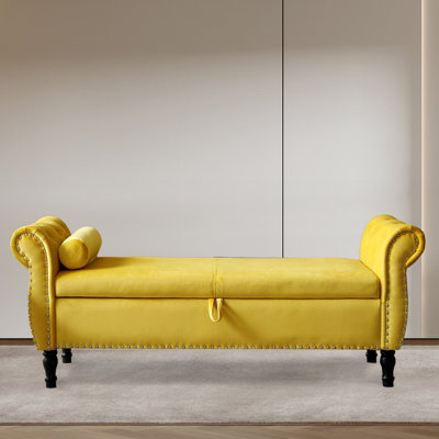 Fotina Velvet Chaise Lounge