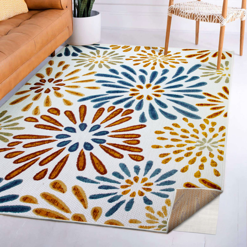 Tapis intérieur et extérieur Leick Home Evaldas, Rectangle 5 pi 2 po x 6 pi 11 po