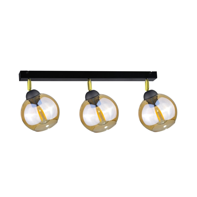 Glass Ceiling Spotlight, Black
