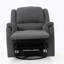 Fauteuil inclinable oscillant en tissu gris anthracite avec fauteuil inclinable manuel-579028152