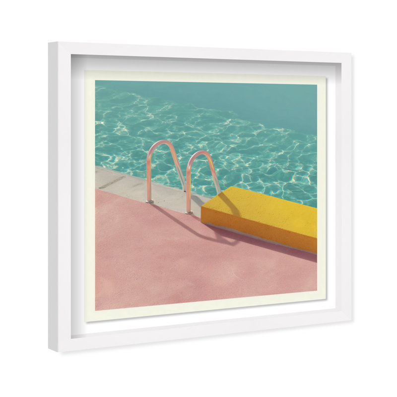 Poolside Symmetry II Print by Oliver Gal, 21.5"H x 21.5"W, White Shadowbox