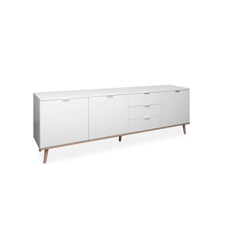 Odacia 200 Cm Wide 3 Drawer Sideboard