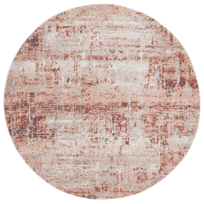 Madison 800 Performance Abstract Rug, Round 6'7"