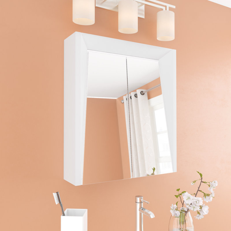 Heyer Surface Medicine Cabinet, White, 27.13" H x 23.63" W x 6" D