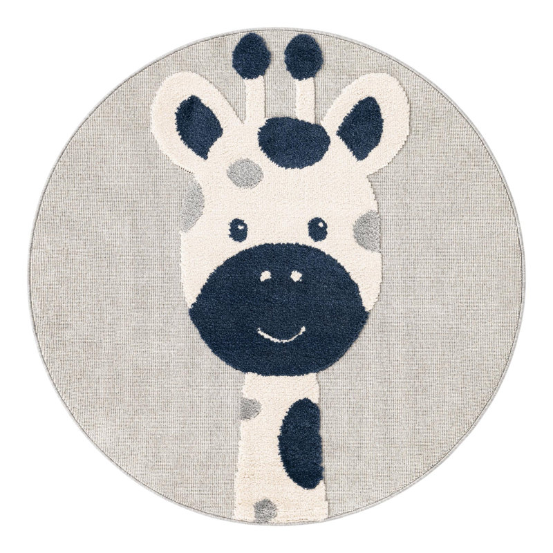 Unique Loom Evermoor Whimsy Kids Rug, Round 5'1"