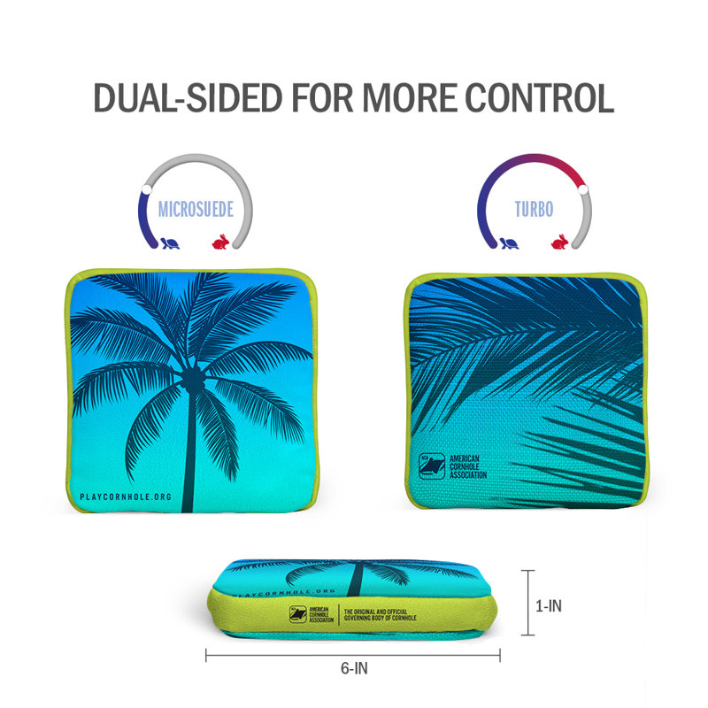 Poches tropicales Synergy Touring Pro Cornhole, Bleu