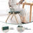Elegantly Designed Foldable Chair With Solid Wood Frame And Button-Tufted Upholstered Backrest And Seat-263073468