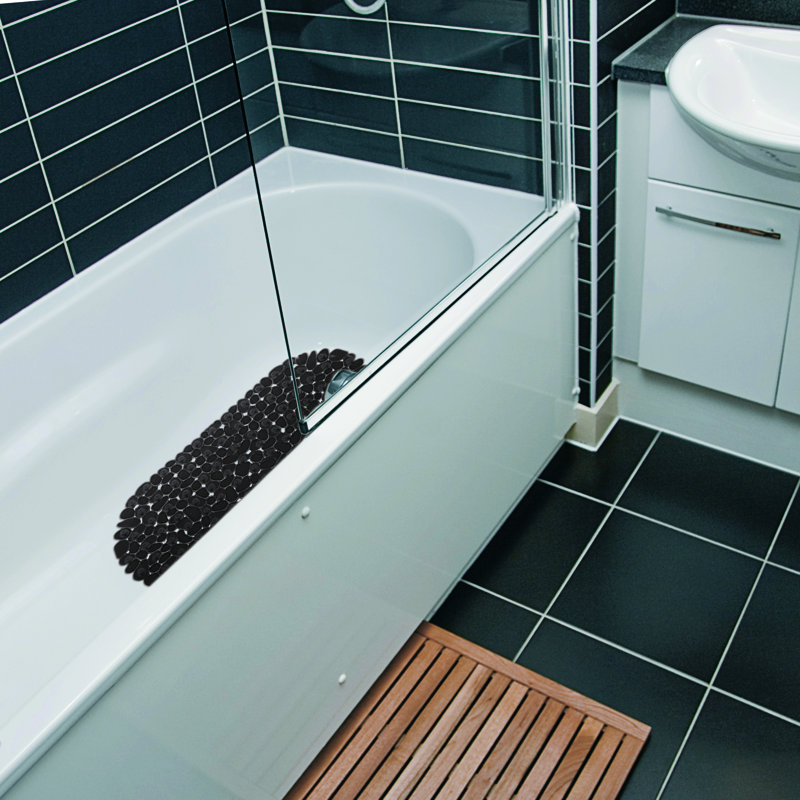 Tapis de douche en velours Falkirk, Noir