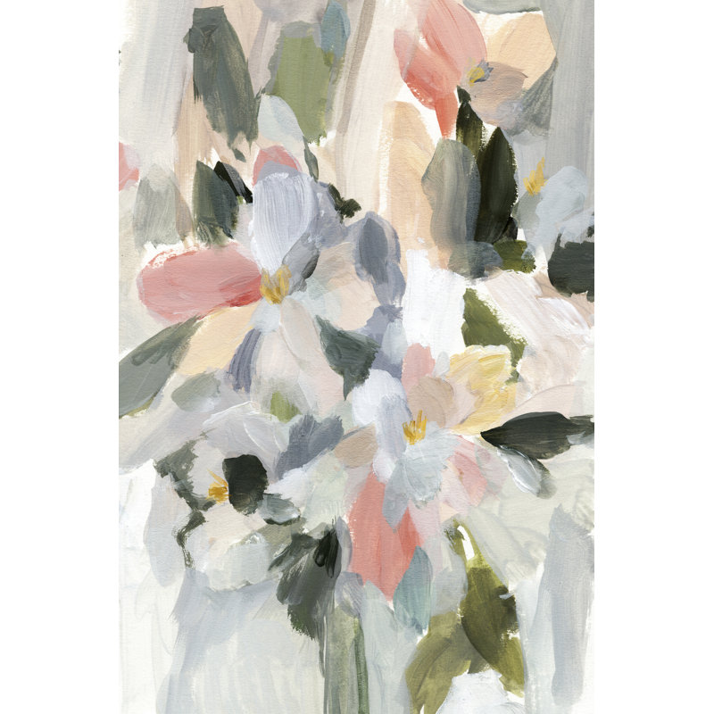 Soft As Petals I - Painting, 30 cm H x 20 cm W, Wrapped Canvas