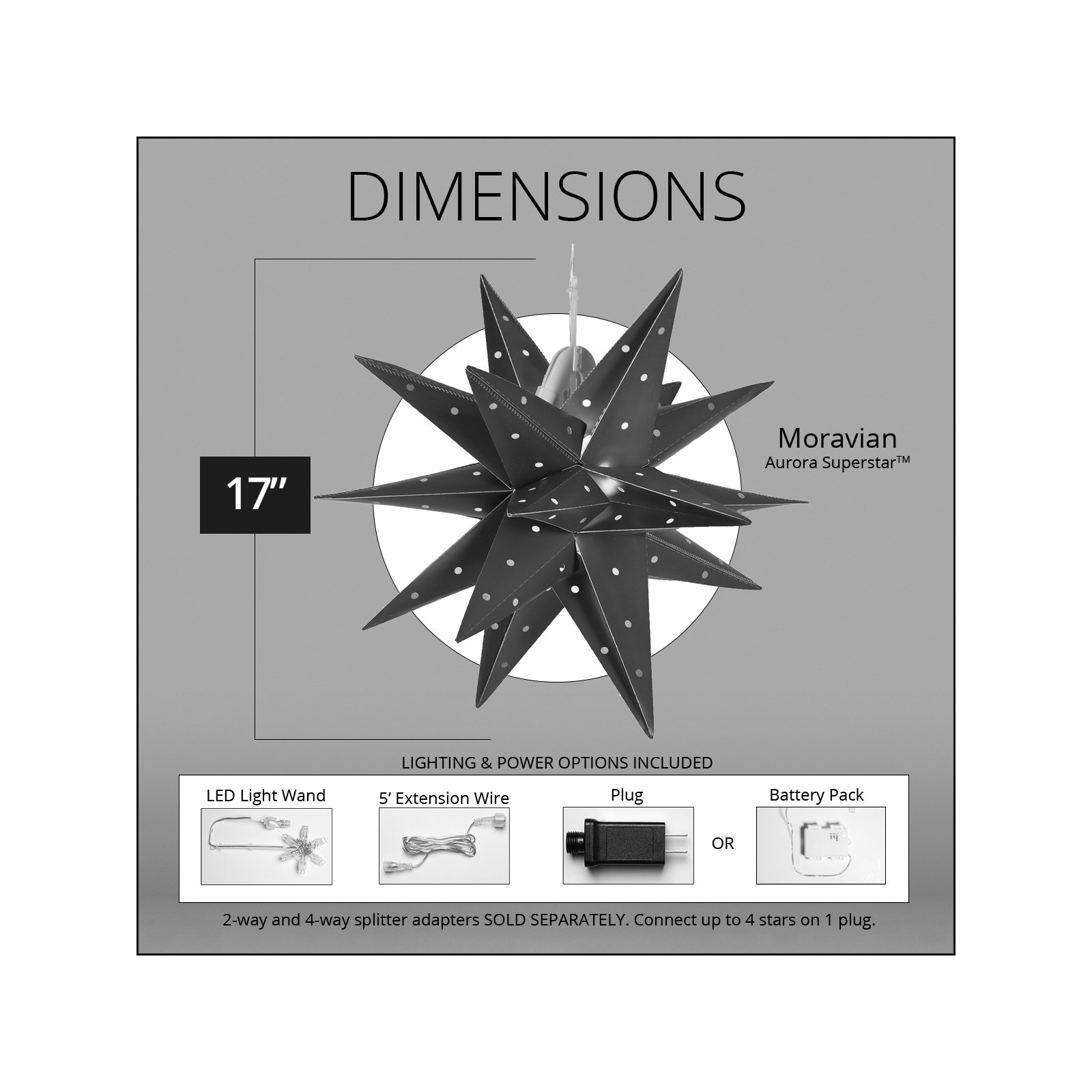 LED Lantern, 17" H x 17" W x 17" D, Yellow