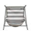 Tabourets de comptoir d'extérieur de style moderne de 26 po de hauteur avec siège en forme de PE, de 2 en gris mat - Coussin d'eau, structure rouille pour jardin en métal