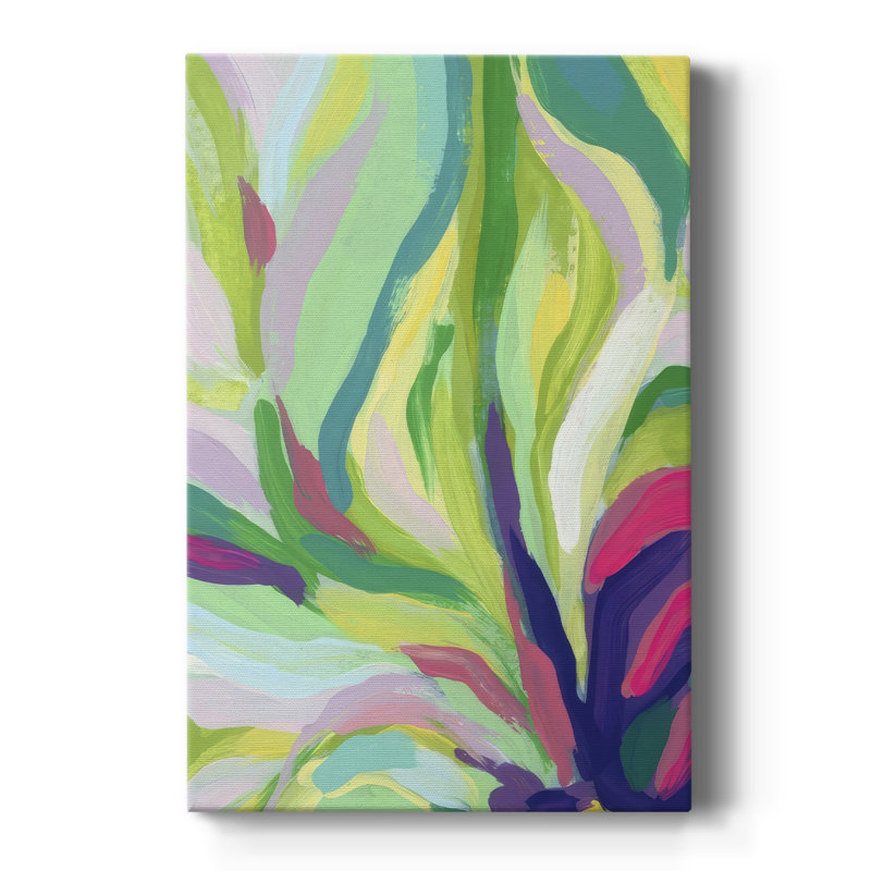 Bright Tropical Abstraction II - galerie sur mesure, H 18 po x l 12 po